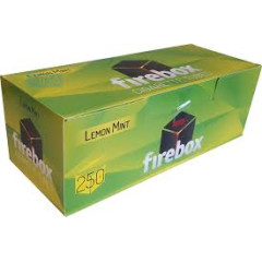 Ароматизированные сигаретные гильзы для табака "Firebox Lemon Mint (лимон с мятой)"